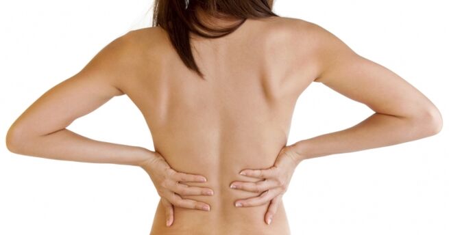 A characteristic symptom of thoracic osteochondrosis is back pain. 