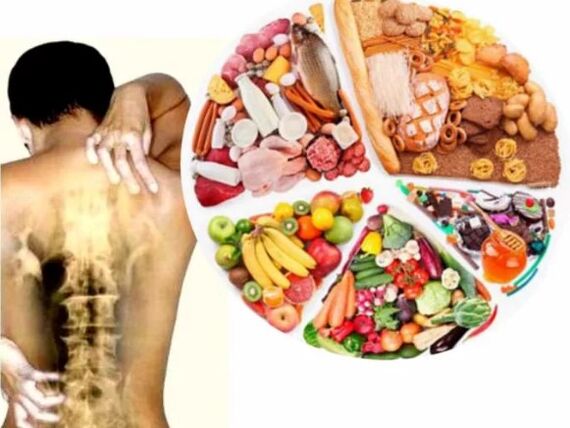 Diet for osteochondrosis